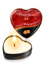 Массажная свеча сердечко Plaisirs Secrets Caramel (35 мл) SO1871 фото