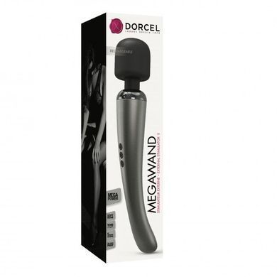 Мощный вибромассажер Dorcel MEGAWAND Chrome Silver водонепроницаемый, перезаряжаемый, 160 режимов SO5529 фото