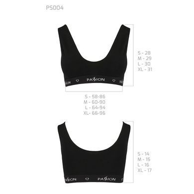 Спортивный топ с широкой резинкой Passion PS004 TOP black, size M SO4220 фото