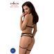 Комплект белья MORGAN SET OpenBra black S/M - Passion Exclusive: стрэпы: трусики, лиф, пояс PS23902 фото 2