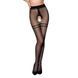 Колготки с открытым доступом, контрастная двойная резинка TIOPEN 015 black 1/2 (20 den) &mdash; Passion SO5827 фото 1