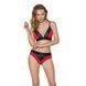 Трусики с широкой резинкой и кружевом Passion PS001 PANTIES red/black, size XL SO4170 фото 2