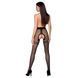 Колготки с открытым доступом, контрастная двойная резинка TIOPEN 015 black 1/2 (20 den) &mdash; Passion SO5827 фото 4