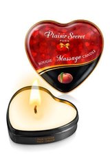 Массажная свеча сердечко Plaisirs Secrets Peach (35 мл) SO1872 фото