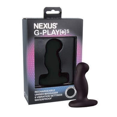 Вібромасажер простати Nexus G-Play Plus S Black, макс діаметр 2,3 см, перезаряджається GPS001 фото