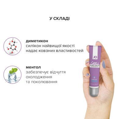Стимулирующий гель для клитора System JO CHILL COOLING (10 мл) охлаждающий SO1503 фото