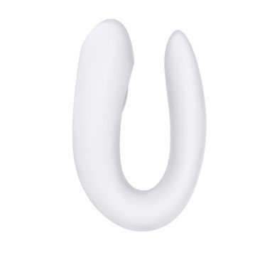 Смартвібратор для пар Satisfyer Double Joy White із широким кліторальним стимулятором SO3897 фото