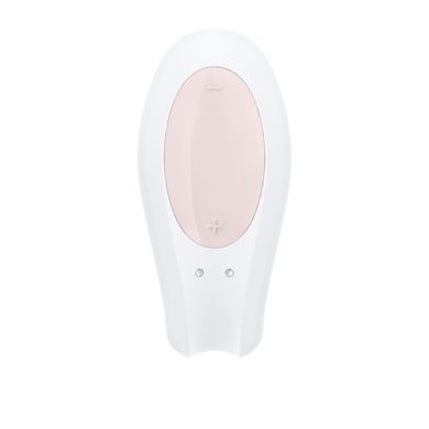 Смартвібратор для пар Satisfyer Double Joy White із широким кліторальним стимулятором SO3897 фото