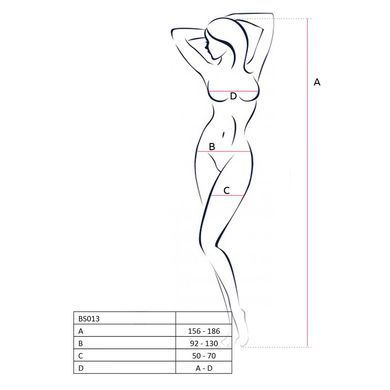 Бодистокинг Passion BS013 white, комбинезон, имитация чулок и пояса PBS013W фото