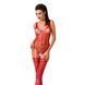 Бодістокінг Passion BS051 red, комбінезон, імітація панчох і боді PBS051R фото 1