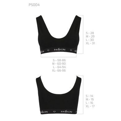 Спортивный топ с широкой резинкой Passion PS004 TOP black, size XL SO4222 фото