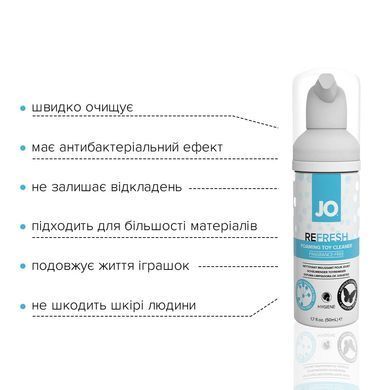 М&rsquo;яка пінка для очищення іграшок System JO REFRESH (50 мл), дезінфекційна, проникає глибоко SO1512 фото