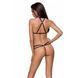 Трусики-стрінги зі стреп та мереживом LORRY THONG black L/XL - Passion Exclusive PS27604 фото 2