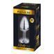 Металлическая анальная пробка с кристаллом Alive Mini Metal Butt Plug Black M SO6000 фото 2
