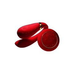 Смартвибратор для пар Zalo — Fanfan set Bright Red, пульт ДУ SO6673 фото