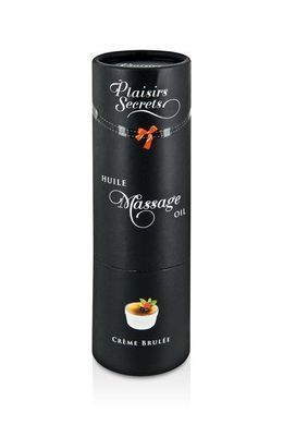 Массажное масло Plaisirs Secrets Creme Brulee (59 мл) с афродизиаками съедобное, подарочная упаковка SO1840 фото