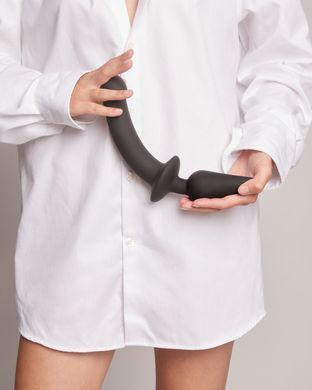 Анальна пробка з дилдо Strap-On-Me SWITCH PLUG-IN SEMI-REALISTIC DILDO BLACK - XXL SO6831 фото