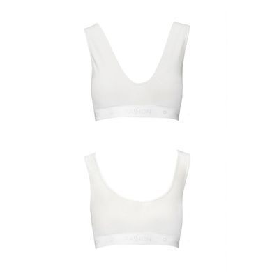 Спортивний топ з еластичної бавовни Passion PS005 TOP white, size M SO4228 фото