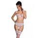 Сексуальный комплект с поясом для чулок LOVELIA SET white XXL/XXXL - Passion SO4782 фото 1