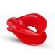 Силіконова капа-розширювач для рота у формі губ / капа-губи XOXO Blow Me A Kiss Mouth Gag - Red SO5126 фото 3