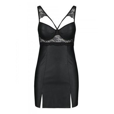 Бебі-дол з еко-шкіри та мережива Loona Chemise black XXL/XXXL - Passion SO5360 фото