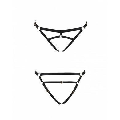 Трусики-стринги из стреп Kelis Thong black XXL/XXXL &mdash; Passion Exclusive SO6415 фото