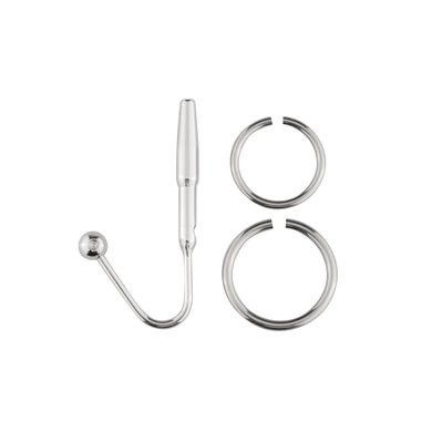 Уретральный стимулятор Sinner Gear Unbendable - Sperm Stopper Hollow Ring, 2 кольца (2,5 см и 3 см) SO4581 фото
