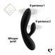 Гибкий вибратор кролик с двумя моторами FeelzToys Lea Rabbit Vibrator Black SO4433 фото 6