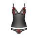 Комплект белья MELISSA SET black L/XL - Passion: лиф-сорочка со шнуровкой и трусики EL15904 фото 5
