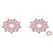 Пэстис из кристаллов Petits Joujoux Gloria set of 2 - Red, украшение на грудь SO3135 фото 1