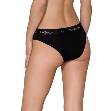 Трусики с прозрачной вставкой Passion PS006 PANTIES black, size L SO4231 фото