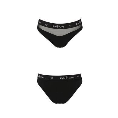 Трусики с прозрачной вставкой Passion PS006 PANTIES black, size L SO4231 фото