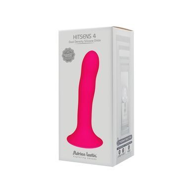 Дилдо з присоскою Adrien Lastic Hitsens 4 Pink, відмінно для страпона, діаметр 3,7 см, довжина 17,8 AD24041 фото
