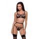 Стринги из стреп MEGGY THONG black S/M - Passion Exclusive PS27711 фото 1